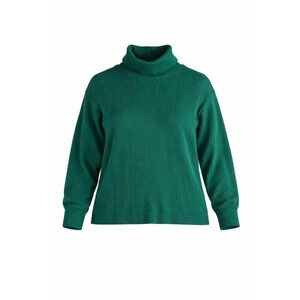 GAP Women Green Ribbed Turtleneck Long Sleeve Casual Sweater Top L